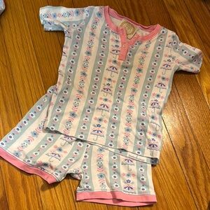 Pink and Blue Striped Kids Pajamas